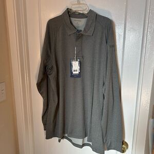 Propper Mens Snag Free Antimicrobial Quick Dry Polo 2xl Gray Long Sleeve  NWT